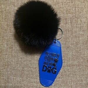 All I Need Is Coffee And My Dog Motel Keychain